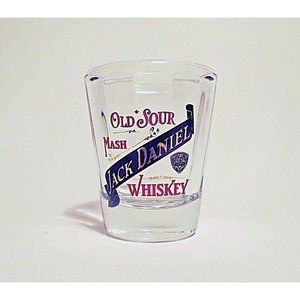 Vintage Shot Glass JACK DANIELS Elegant Advertising